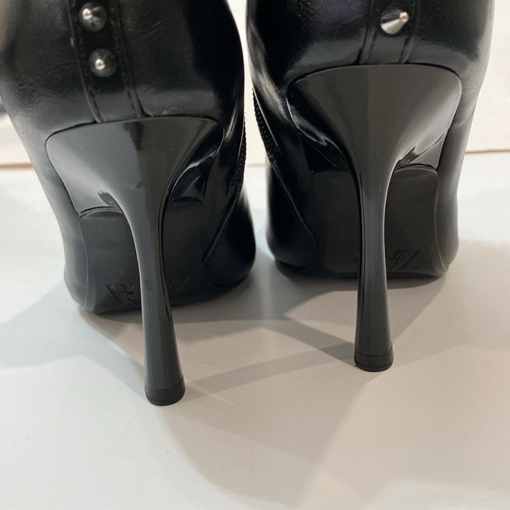 Zara Studded Heeled Ankle Boots studs Spiked Size 36 NEW - Picture 10 of 16